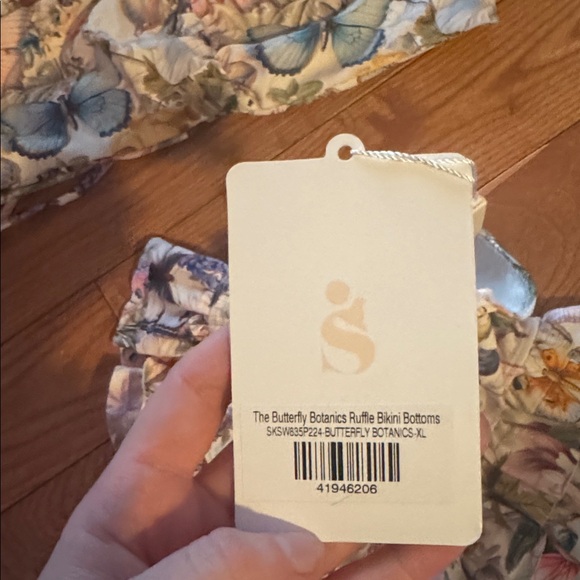 Selkie butterfly botanics ruffle bikini bottom and top NWT - Picture 4 of 8